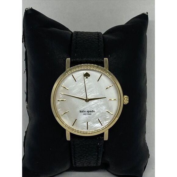 Kate Spade New York Metro 0073 Womens Black Leather Analog Dial Wrist Watch VK90